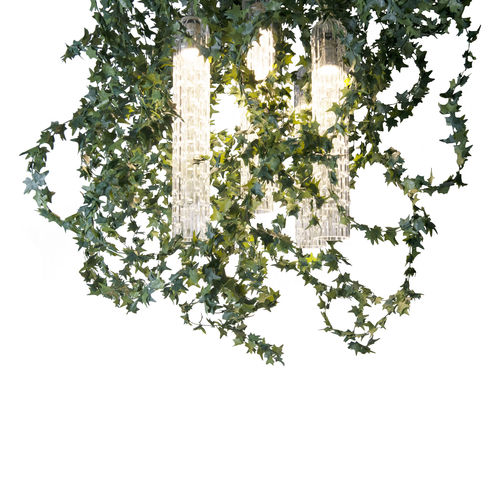 Люстра уникальный дизайн - IVY GARLAND - VGnewtrend - из окрашенной стали / из муранского стекла / 6 лампочек
