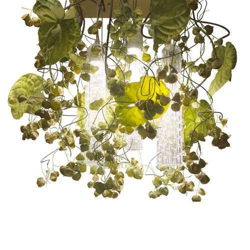 Люстра уникальный дизайн - PHYSALIS ANTHURIUM - VGnewtrend - из окрашенной стали / из муранского стекла / 6 лампочек