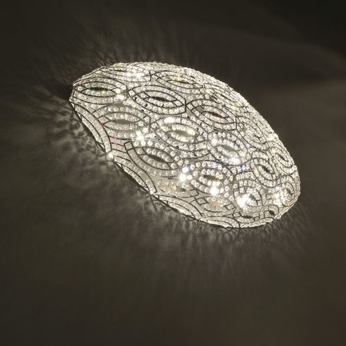 Современный настенный светильник - ARABESQUE AIRSHIP - VGnewtrend - для интерьера / из нержавеющей стали / из кристалла