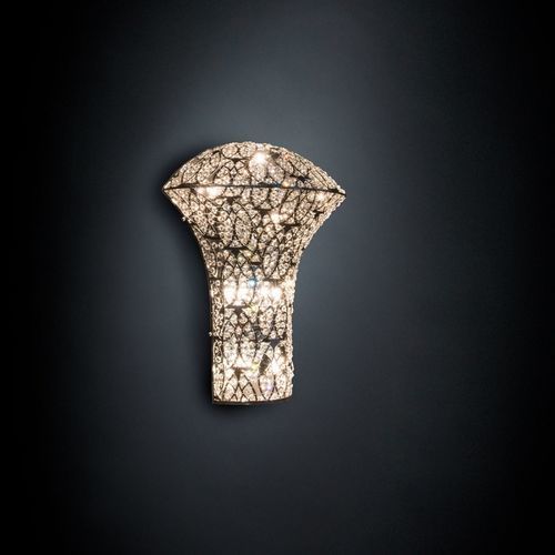 Современный настенный светильник - ARABESQUE EXCLAMATION SMALL - VGnewtrend - для интерьера / из нержавеющей стали / из кристалла