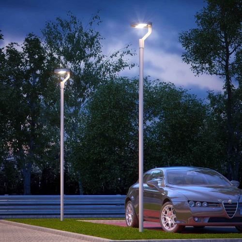 Городской фонарный столб - CITY 01 - PUK LIGHTING - современный / из нержавеющей стали / из стекла