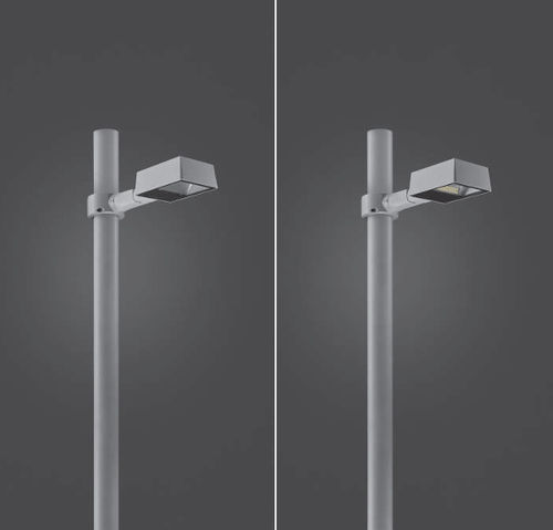 Городской фонарный столб - SINGLE ZEUS - PUK LIGHTING - садовый / современный / из нержавеющей стали