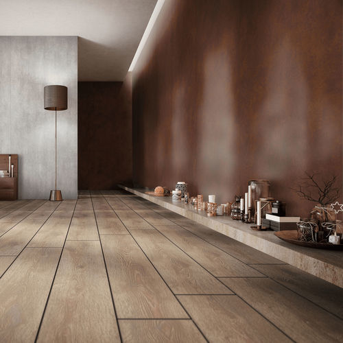 Декоративная панель из полистирола - DM CORTEN NATURE - SIBU DESIGN - настенный / текстурированный / имитация кортеновской стали