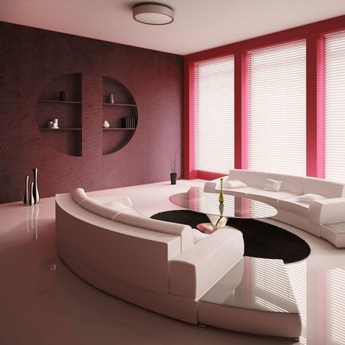 Декоративная панель для настила - FL CUBE VELVET Bordeaux - SIBU DESIGN - настенная / для внутренней компоновки / для стены