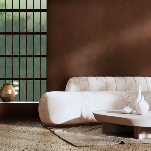 Декоративная панель для внутренней компоновки - DM Corten - SIBU DESIGN - настенная / из полистирола / из ПЭТФ