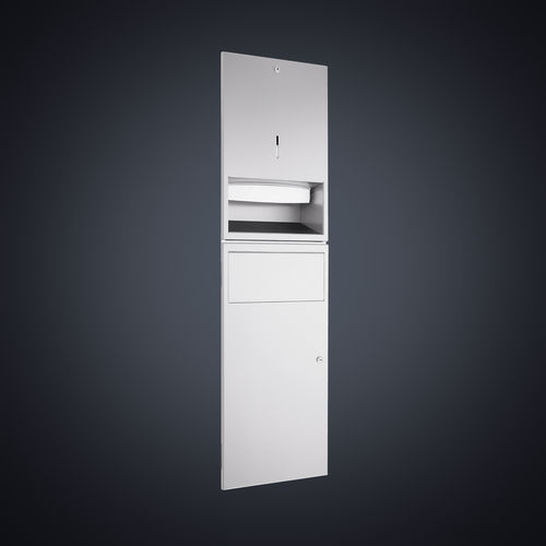 Настенный диспенсер полотенец для рук - DP4306 - Dolphin Solutions Ltd - из металла / со встроенным мусорным контейнером