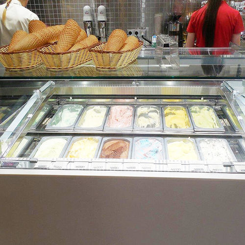Стоечная холодильная витрина - GEM R4 GELATO - Oscartek - для торговли / из нержавеющей стали / с раздвижными дверями