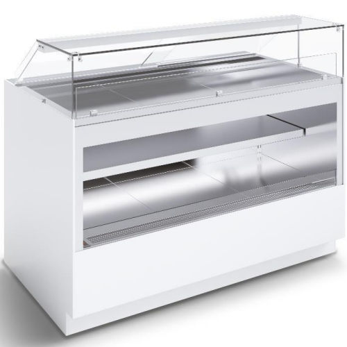 Стоечная холодильная витрина - GEM R4 COMBI H2 - Oscartek - для торговли / из нержавеющей стали / цветная