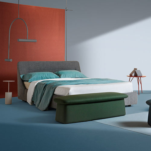 Двуспальная кровать - Sleepway - My Home Collection - современная / обитая / с изголовьем
