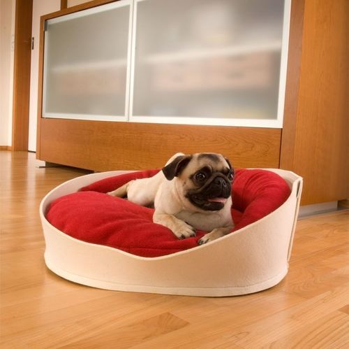 Корзина для собаки из шерсти - ARENA - pet.interiors - из хлопка / из бархата / из фетра