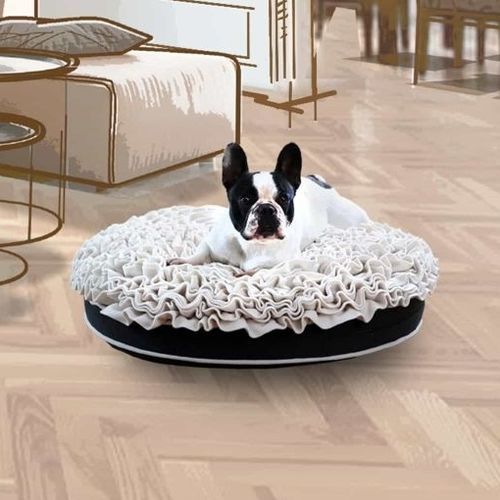 Подушка для домашних животных (собак и кошек) - ROSE - pet.interiors - круглая / однотонная / для бытового использования