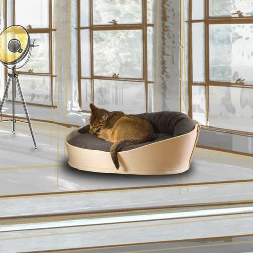 Корзина для кошки из хлопка - ARENA - pet.interiors - из фетра / машинная стирка