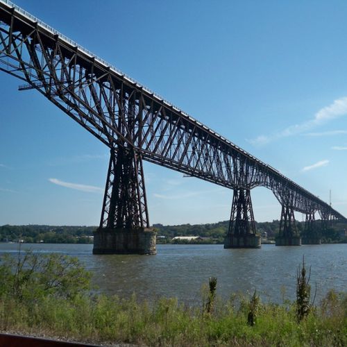 Мост из предварительно подготовленного бетона - HUDSON - The Fort Miller Co. - из кортеновской стали / с решеткой / пешеходный