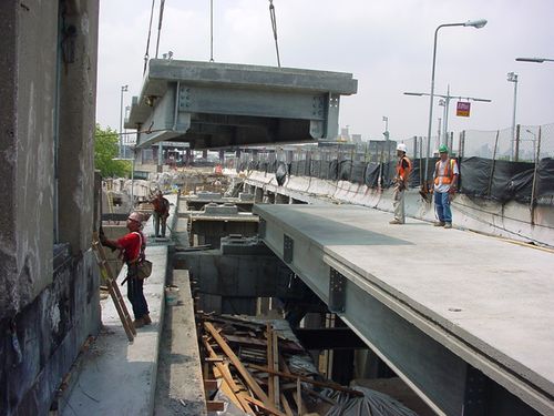 Мост из стали - TRIBOROUGH  - The Fort Miller Co. - из предварительно подготовленного бетона / с балками / дорожный
