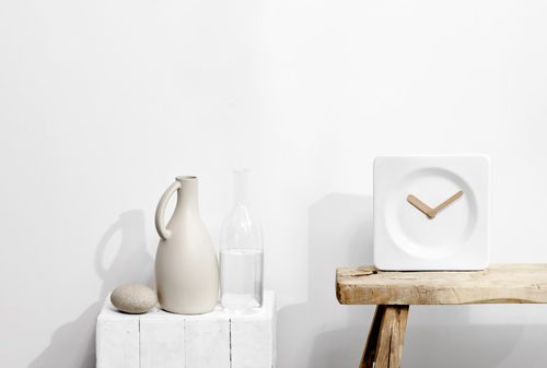 Современный часы - TILE : LT19001 - LEFF amsterdam - настольный / аналоговый / из керамики