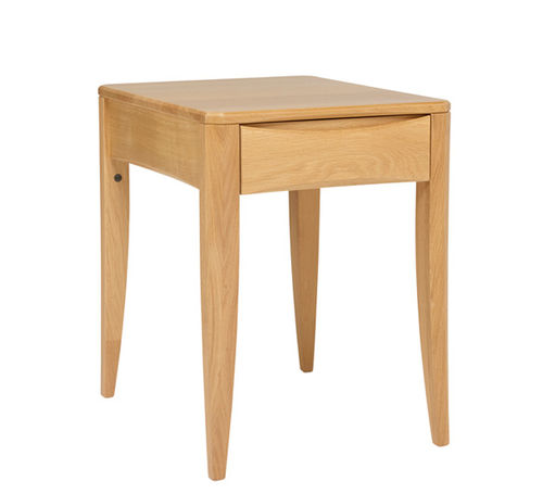 Современный ночной столик - ARTISAN - ercol - из натурального дуба / прямоугольный / с выдвижным ящиком