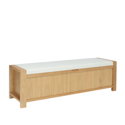 Современная банкетка - BOSCO - ercol - из ткани / из дуба / со встроенным ящиком