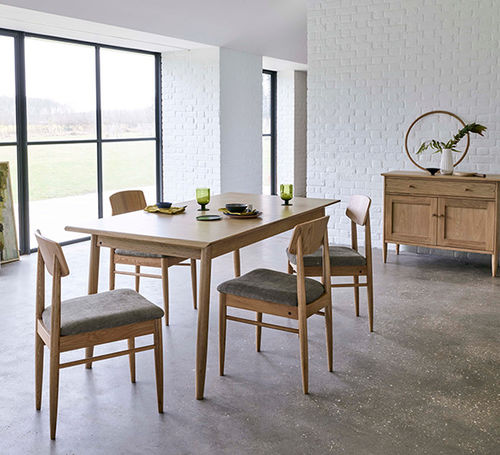 Современный cтул для столовых - CHESHAM - ercol - для интерьера / из ткани / с основанием из дуба