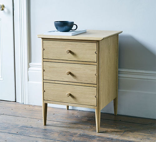 Современный ночной столик - HARTWELL  - ercol - из дуба / прямоугольный / с выдвижным ящиком