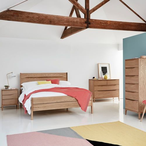 Кровать размер king size - RIMINI - ercol - современная / с изголовьем / из дуба