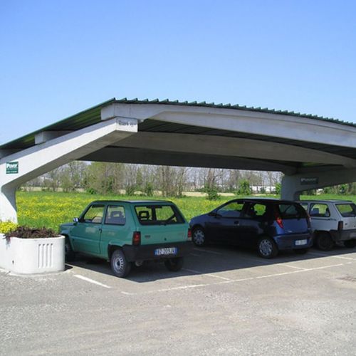 Навес для автомобиля для профессионального использования - CARPORTS - Paver - с солнечной батареей / бетонный