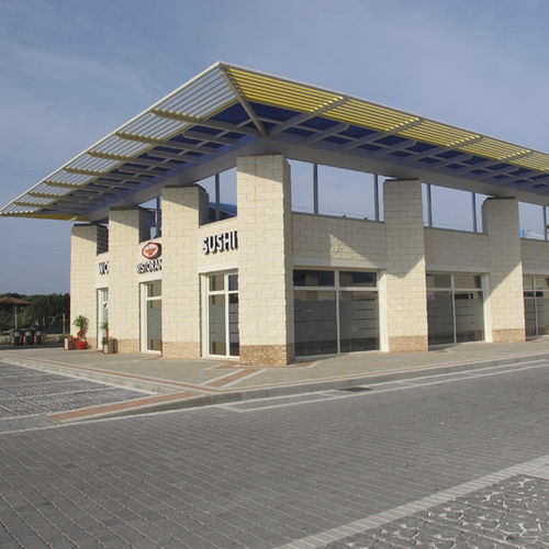 Полый бетонный блок - CROMABLOC ® - Paver - для несущей стены / видимый