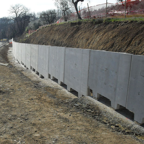 Подпорная стена из бетона - L-SHAPED WALLS - Paver - модульная / сборная / для строительства моста