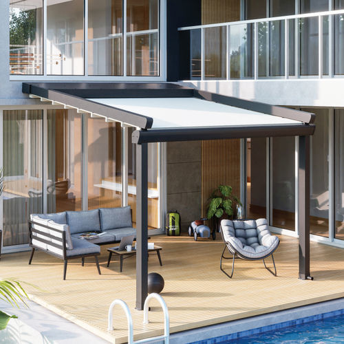 Самонесущая пергола - ELEGANT - PERGOLA AS - из алюминия / из нержавеющей стали / со сдвижной крышей