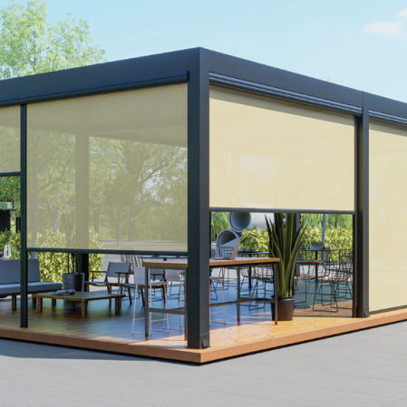 Жалюзи наматывающееся - I-ZIPSCREEN® - PERGOLA AS - венецианское / для окон / из ткани