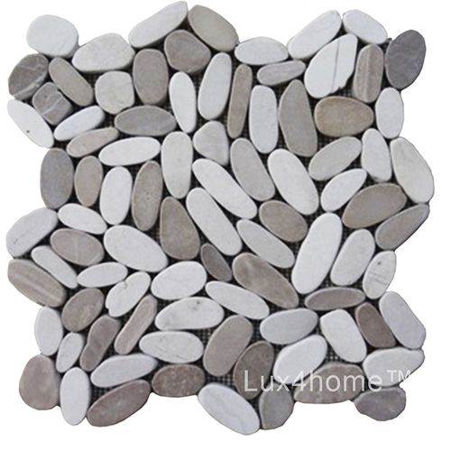 Валок для террасы - MIX WHITE & TAN - Lux4home™ - для напольной поверхности / для ванной комнаты / для фасада