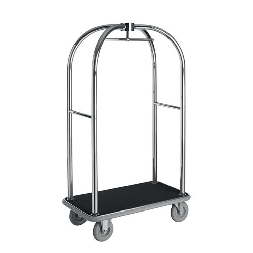 Тележка из хромированной стали - TRANSBAG SMART CR M - CADDIE HOTEL - багажная / для гостиницы / персонализированная