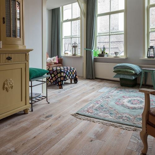 Паркет из паркетной доски - R.04 - Dennebos Flooring - из дуба / «венгерская елка» / промасленный