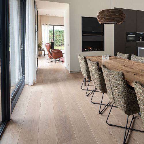 Паркет из паркетной доски - W.07 - Dennebos Flooring - из дуба / «елочка» / промасленный