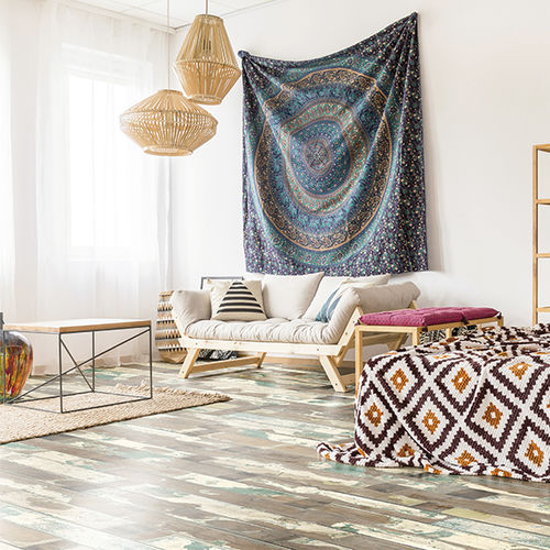 Паркет из паркетной доски - SUN WOOD DESIGN PARKETT - BEACH HUT 27 - SUN WOOD by Stainer - из массивной доски / из дуба / «елочка»