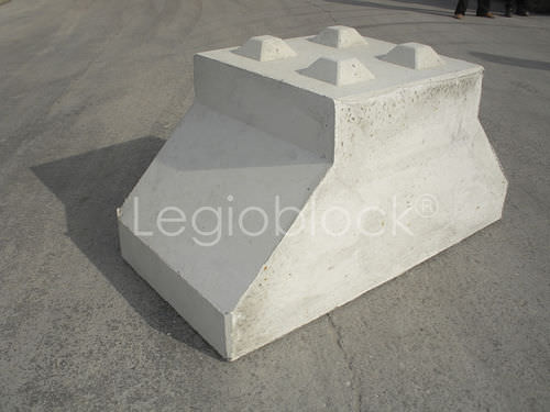 Полный бетонный блок - LEGIO-FUΒBLOCK® - Legio block - для фундамента