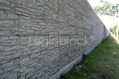 Полный бетонный блок - LEGIO-DESIGN-BLOCK® - Legio block - для внутренней стены / гнездовой / имитация камня