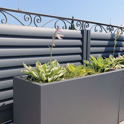 Забор с пластинками - SWEET GARDEN SG06 - AXIUM solutions aluminium - садовый / из алюминия / современный