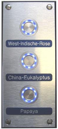 Пусковая кнопка - ALU-DIBOND WITH ILLUMINATION - WDT - Werner Dosiertechnik
