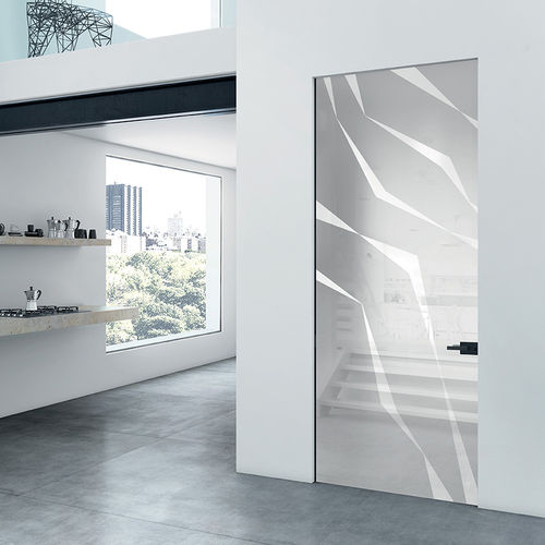 Дверь для интерьера - ALL-GLASS - VITRA LINE - Henry glass - из стекла / створчатая / застекленная