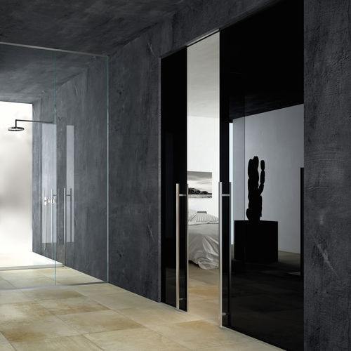 Дверь для интерьера - DISAPPEARING SLIDING DOOR - VITRA LINE - Henry glass - из стекла / раздвижная / застекленная