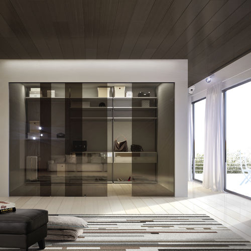 Угловая гардеробная - WALK-IN WARDROBE - VESTA LINE - Henry glass - модульная / современная / из дерева