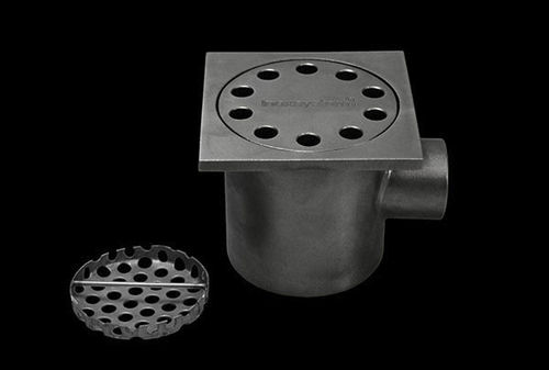 Сливной сифон из нержавеющей стали - INOXSYSTEM&reg; IDRAIN 0011 - Inoxsystem S.r.l. - для террасы / для борьбы с насекомыми / горизонтальный