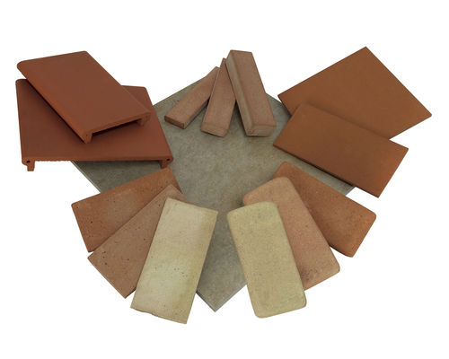 Плитка из терракоты - IBL spa - FLOORS & WALL-CAPS - IBL spa - рельефная / для интерьера / напольная
