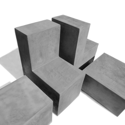 Современный стул для сада - BASIC.2 - LOVECEMENT - для наружного применения / для интерьера / из волокнистого цемента