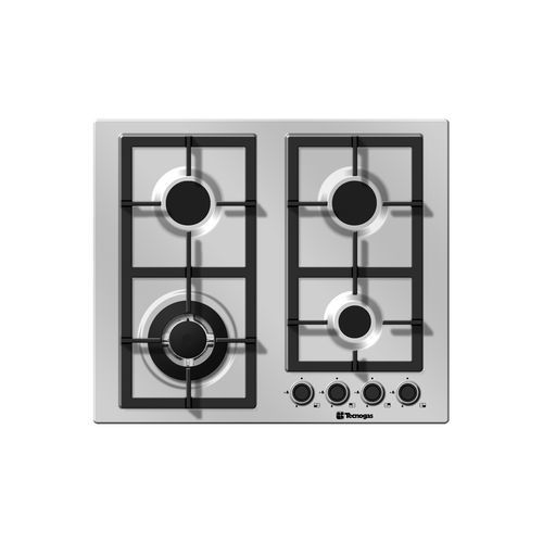 Газовая варочная панель - PN60GVF4FGX - Tecno SpA - 4 конфорки / встраиваемая / с поворотными регуляторами