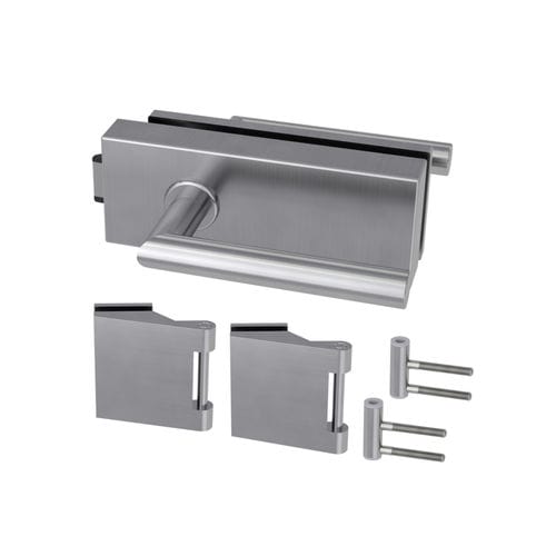 Механический врезной замок - FABRICO L-FORM - Griffwerk GmbH - с ручкой / для стеклянной двери / 1 точка запирания