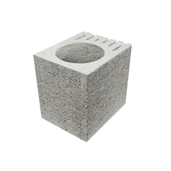 Легкий бетонный блок - Technitherm - с высоким сопротивлением / угловой