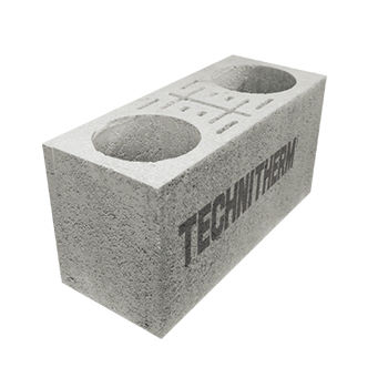 Полый бетонный блок - Technitherm - для стойки / сейсмостойкий / угловой