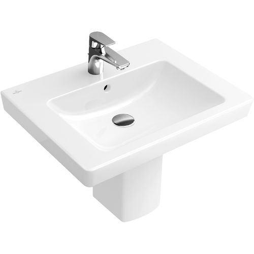 Подвесная раковина - SUBWAY 2.0 : 711365 - Villeroy & Boch - из фарфора / прямоугольная / современная