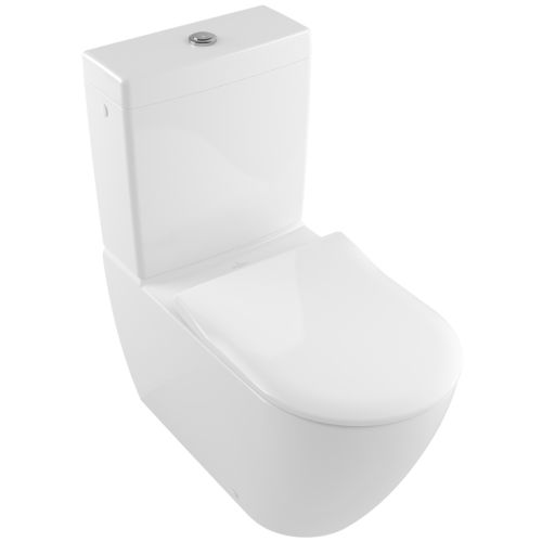 Напольный унитаз - SUBWAY 2.0 : 5617R0 - Villeroy & Boch - из керамики / безободковый / с низким сливным бачком